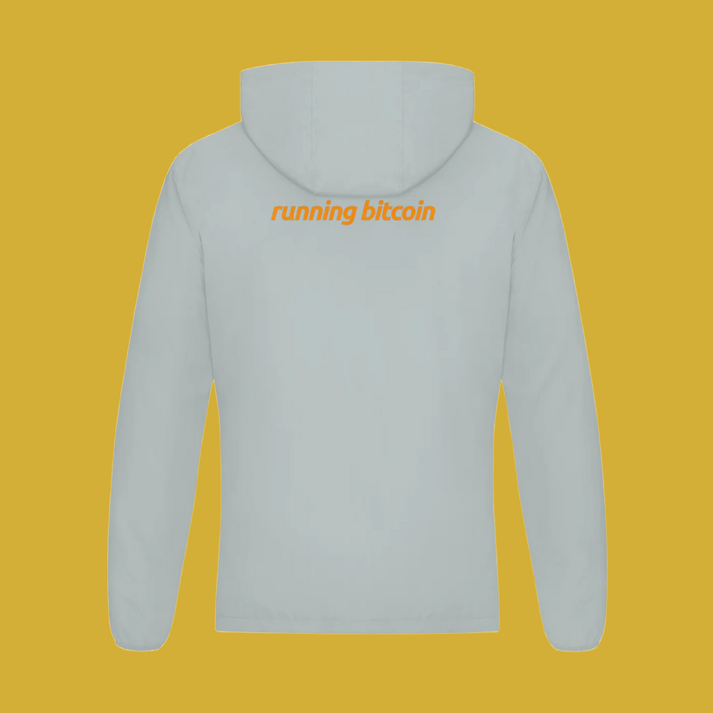 Running Bitcoin Hooded Sports Jacket - Degen Swag