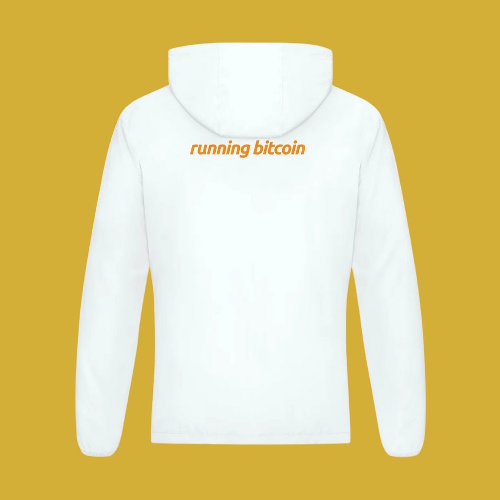 Running Bitcoin Hooded Sports Jacket - Degen Swag