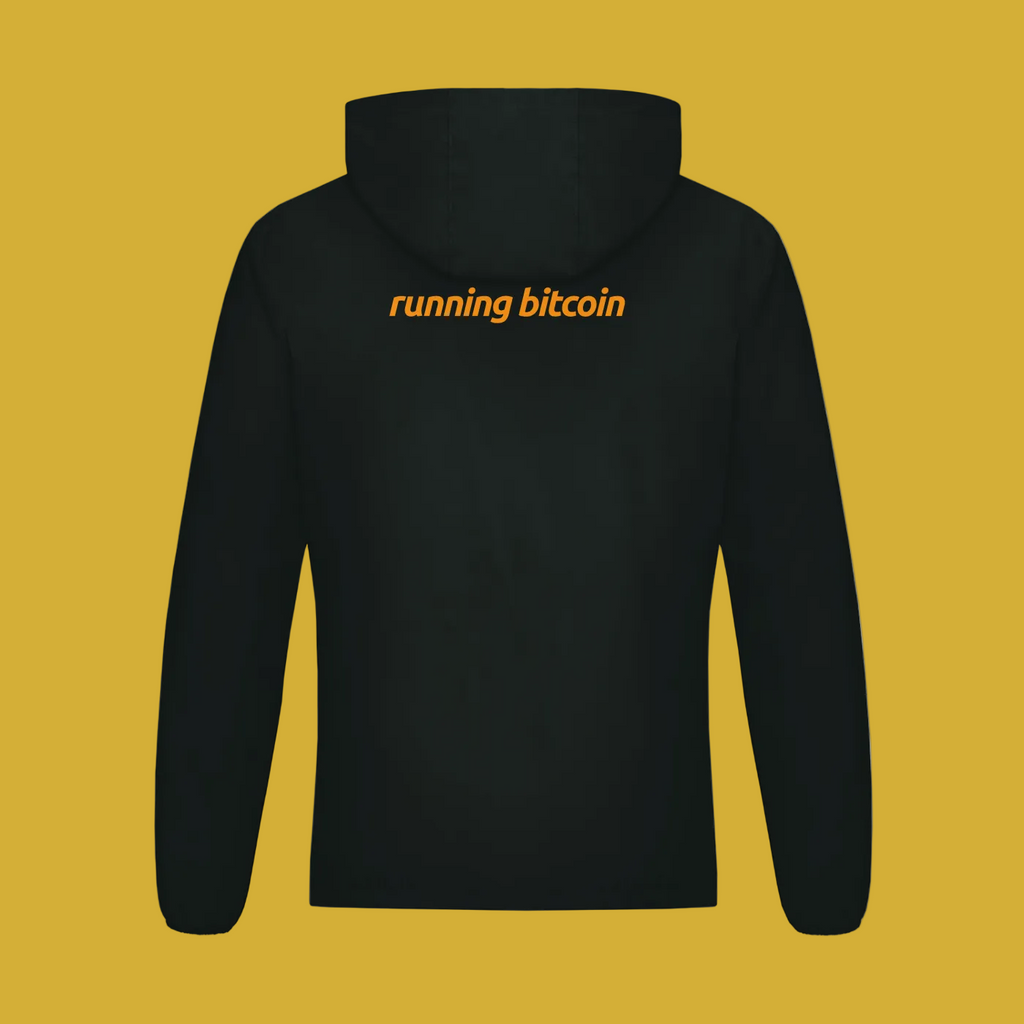 Running Bitcoin Hooded Sports Jacket - Degen Swag