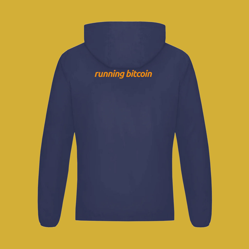 Running Bitcoin Hooded Sports Jacket - Degen Swag