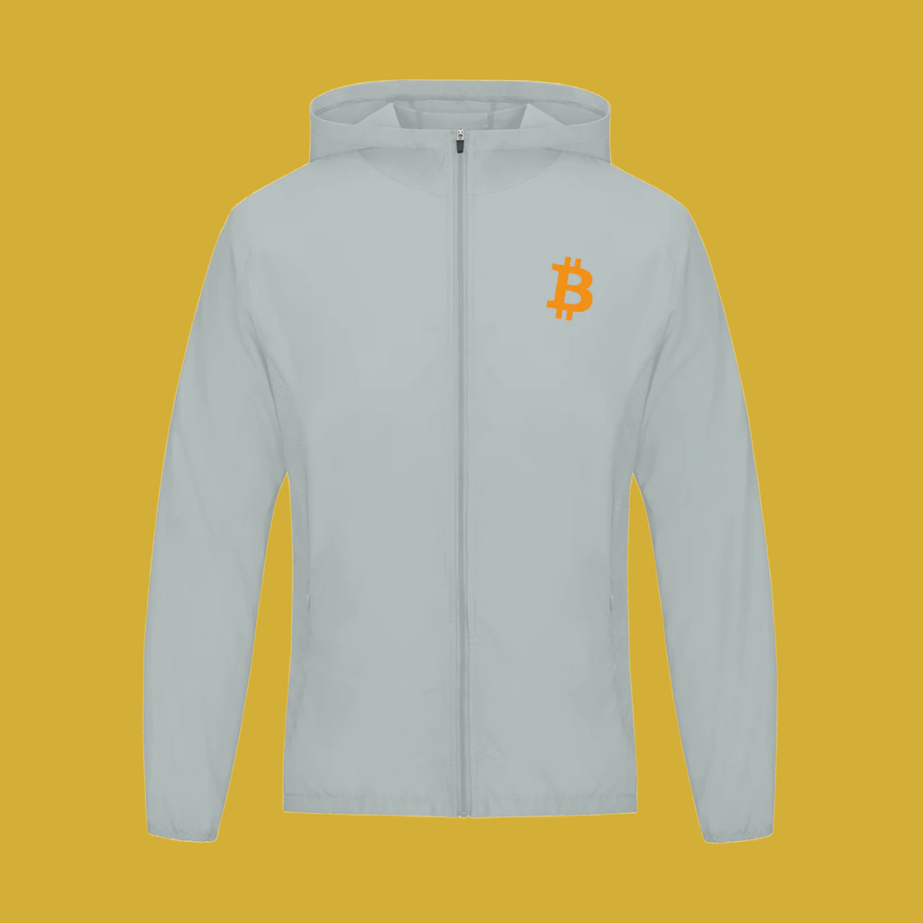 Running Bitcoin Hooded Sports Jacket - Degen Swag