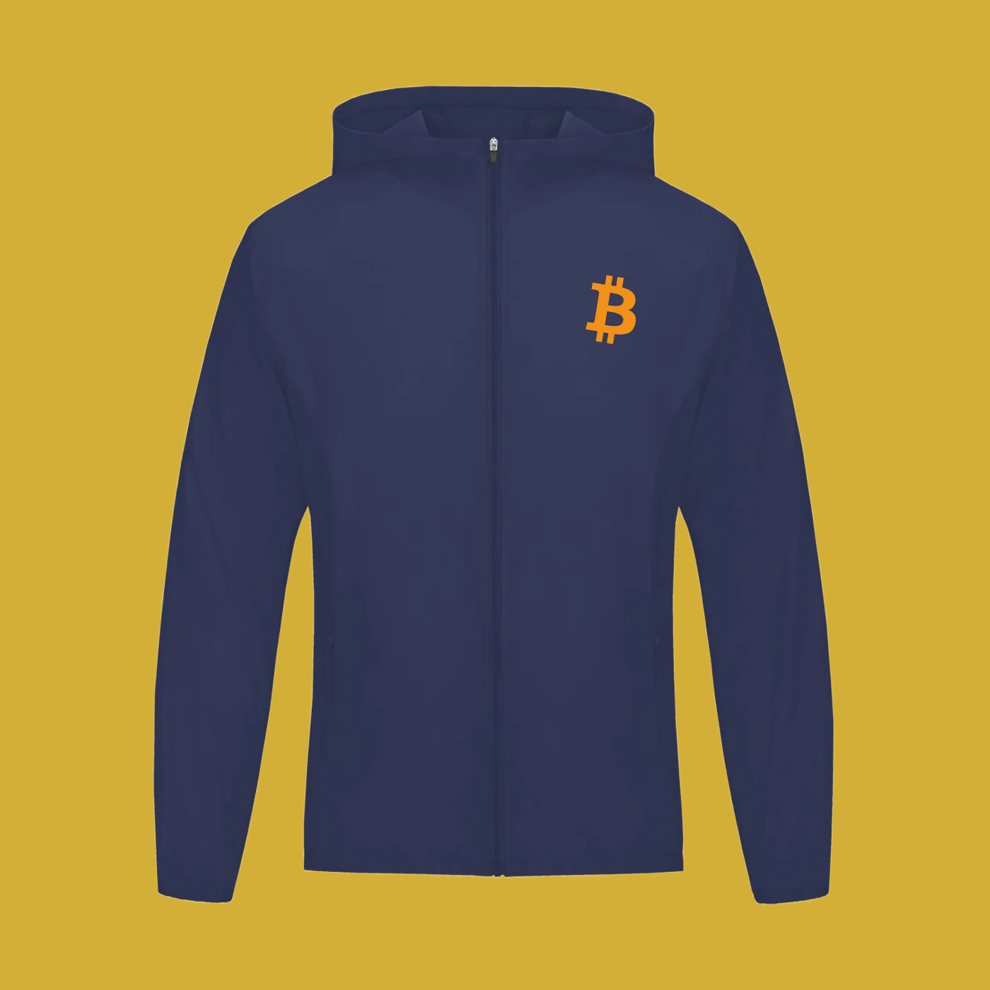 Running Bitcoin Hooded Sports Jacket - Degen Swag